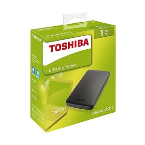 TOSHIBA CANVIO BASICS HARİCİ HARDDİSK 1TB USB3.0 SİYAH